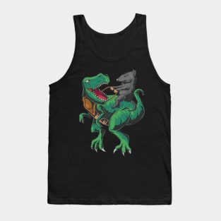 T-rex & opossum Tank Top